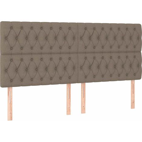 Maison Exclusive - Cabecero de cama color topo 180x7x118/128 cm T (1/5)