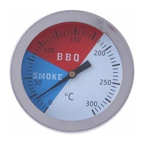Thermomètre barbecue - PZCC - Bimétallique - Ø52 mm - Tige 65 mm - 0–300 °C (1/4)