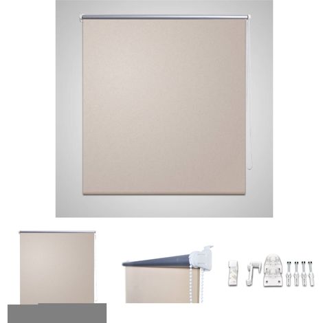 Verdunkelungsrollo Verdunklungsrollo 80 x 175 cm beige - Jalousien & Rollos (1/4)