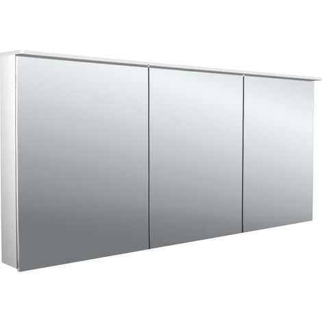 Armario con espejo iluminado emco flat 2 design LED con luz (1/5)