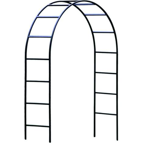 Pergola arche en acier plastifié vert-  140 x 37 x 240 cm - Nature