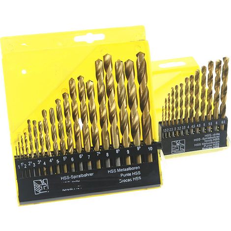 Lot de Forets HSS Hélicoïdaux 13 Pièces + 19 Pièces - Forets Acier Rapide pour Métaux, Aluminium et Bois - Kit de Perçage Universel pour Bricolage et Atelier (1/5)
