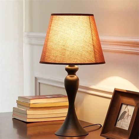 Petite lampe de table rétro romantique lumière monochrome style européen E27/220V veilleuse 220v