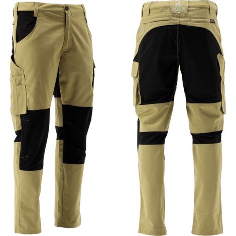 Pantalon de travail SERWAL 4-Way STRETCH kaki/noir taille S