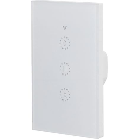 Interrupteur intelligent WiFi pour rideaux, variateur intelligent compatible avec télécommande et minuterie Tuya, norme UE 95-250 V