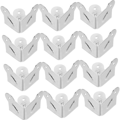 Lot de 12 protections d'angle métalliques décoratives pour boîtes (1/5)