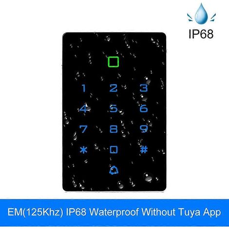 Clavier de contrôle d'accès WiFi Tuya, clavier RFID, contrôleur étanche IP68, lecteur de cartes, ouvre-porte, application, déverrouillage à distance WG26/34T12-EM-W (1/5)