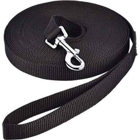 Ahlsen – Laisse pour chien 5 mètres en nylon – Poignée mains libres – Rotation 360° pour sécurité – Pour petits à grands chiens (1/5)
