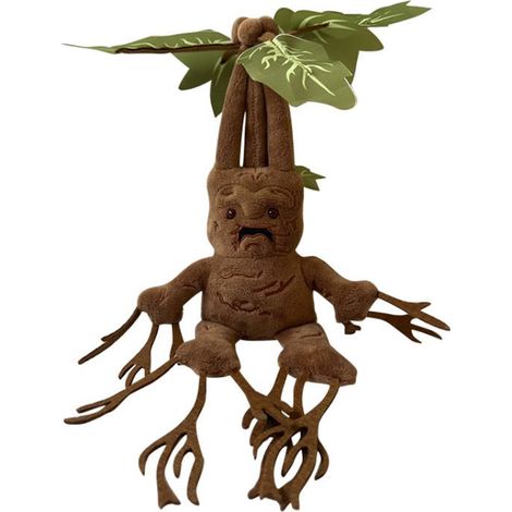 Peluche Mandrrake de 25 cm - Idéale pour la décoration, les collectionneurs, les décorations d'Halloween et de Noël, et les fans de peluches.