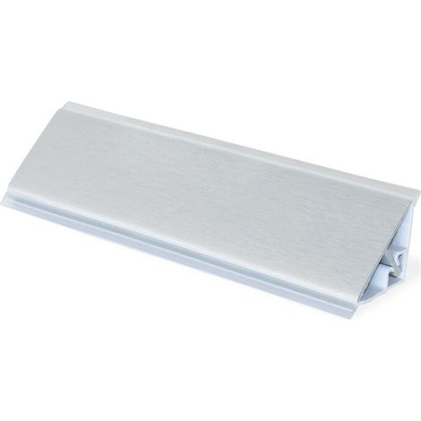 Alzatina in alluminio per top cucina cm 100-200 vari colori - alzatine per tops lunghezza totale: cm 200 colore: alluminio spazzolato