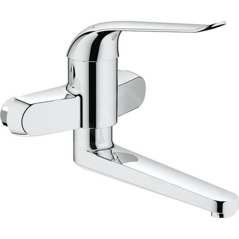 GROHE Eurosmart Care robinet mural avec bec pivotant 21,9cm chrome (1/4)