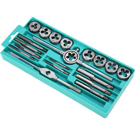 20-teiliges metrisches Gewindeschneid-Set aus hochfestem Aluminium, tragbar, Handwerkzeugset (1/5)
