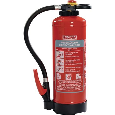 GLORIA 801271.1426 PH6PRO Auflade-Pulverfeuerlöscher  6 kg wiederaufladbar Brand