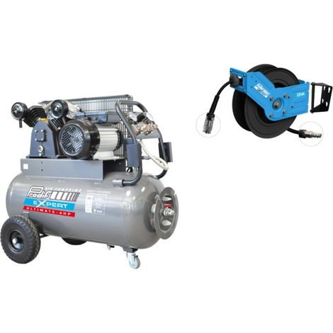 Compresseur PRODIF 100L 9 bar 4 CV + enrouleur OFFERT