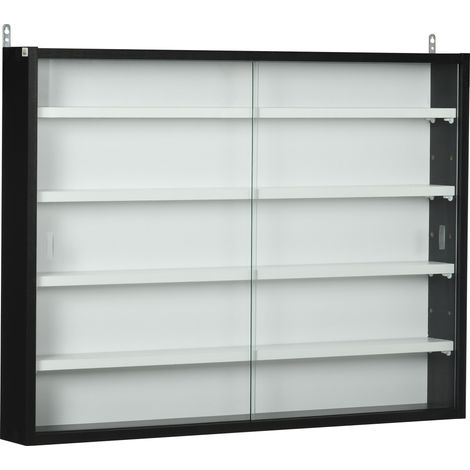 Vitrine murale GABY noire et blanche