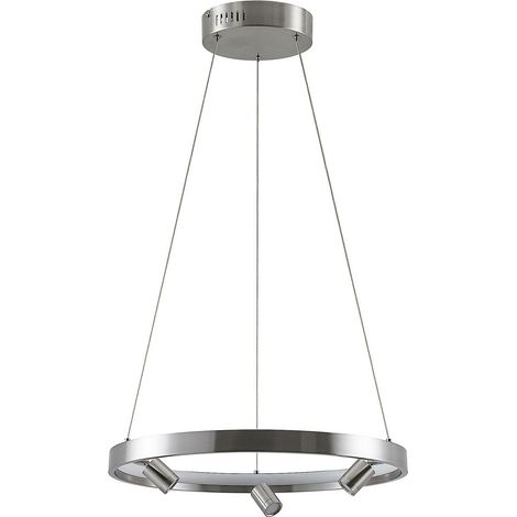 [NEUWERTIG] Lucande Paliva Led Hängeleuchte Deckenlampe Pendelleuchte Leuchte 48cm Nickel B-Ware