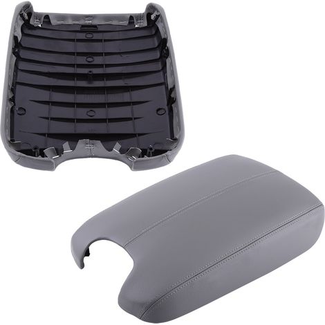 Couvercle d'accoudoir de console centrale en similicuir gris pour Honda Accord 2008-2012 (1/5)