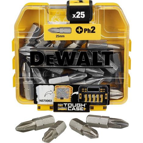 DeWalt DT71522-QZ, Set di punte PH2 25mm, Confezione da 25 pezzi