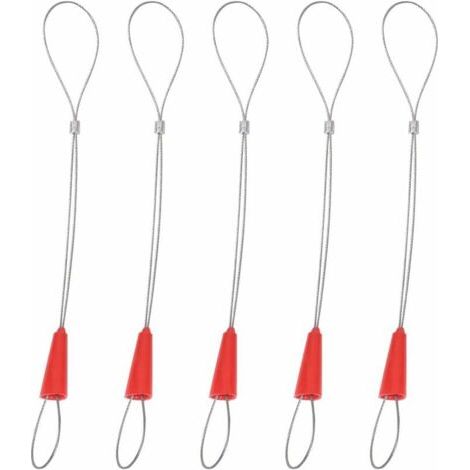 QORVA-5pcs Fish Tape Fastener, Traction de Fil Univers Extracteur de Câble de Traction Outil Insertion et Extraction de Câble Outils