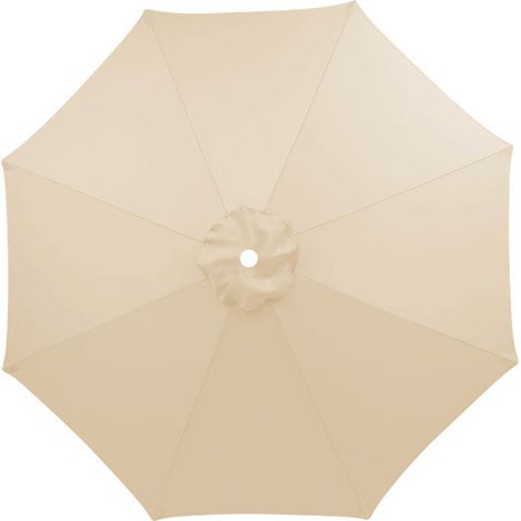 Toile de Remplacement pour Parasol 6 Branches, Parasol de Jardin Anti-UV et Imperméable, Remplacement de Toile de Parasol( Beige,200CM)