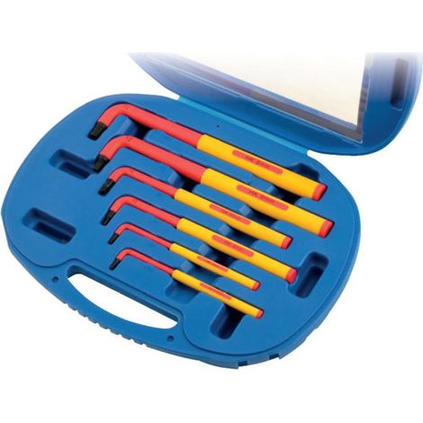 Set di chiavi a brugola metriche Allen 6 pz isolate 1000V VDE