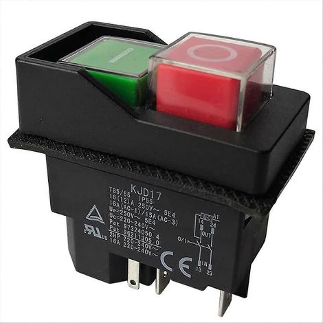 Interrupteurs électromagnétiques à bouton-poussoir KJD17 220 V 5 broches (1/5)