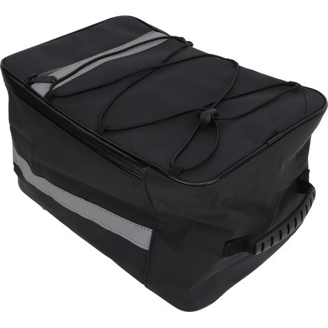 Sacoche arrière de vélo étanche, réfléchissante et de grande capacité avec housse de pluie, adaptée à une utilisation en extérieur, 15 litres. (1/5)