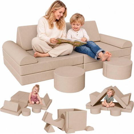 Canapé Modulable pour Enfant, Meubles de Chambre et de Salle de Jeux (1/5)