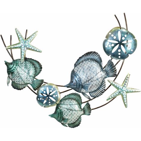 Signes Grimalt Metall -Ornamentwand auftragen Wall Advold Blue Garden 6x90x70cm 29935