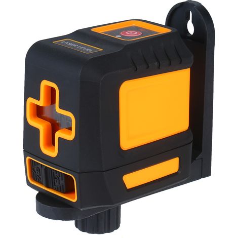 Niveau laser professionnel lignes croisées horizontales et verticales auto-nivelant à faisceau rouge T03 luminosité réglable avec support aimanté et étui
