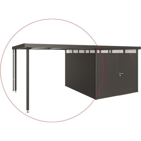 Seitendach Gr. L HighLine H5 dkl.-met.,282x315x222 cm