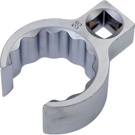 Hazet Ringschlüssel, offen 1/2 (12,5 mm) Vierkant hohl, Außen Doppelsechskant Profil, SW 36 mm, Innenvierkant 12,5 = 1/2 (1/5)
