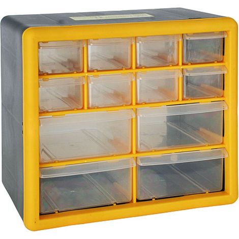 Wandorganisator Strend Pro SBx3045-B, 12 Schubladen, 26.5x16x23.5 cm, max. 12 kg