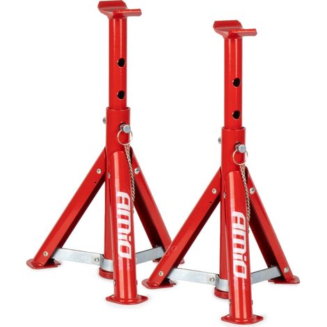 Soportes para gato hidráulico de coche, soportes plegables para taller, 2 unidades, 2T amio-04185 (1/5)