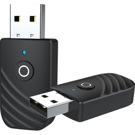 Beijiyi – Adaptateur Bluetooth USB 5.0 – Transmetteur et récepteur audio sans fil – Compatible PC, téléviseurs, chaînes stéréo – Câble AUX 3,5mm inclus