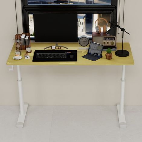 Bureau d’étude réglable 110-140x60 cm maison bureau design compact (1/5)