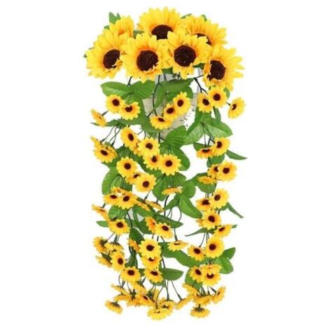 2pcs Fleur Artificielle Plante , Guirlande Plastique Fausse Lierre Plante tombante Decoration pour Mariage Balcon Mur Jardin Suspendu (1/3)