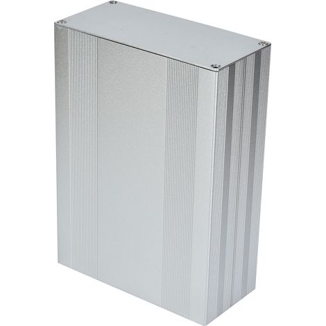 Boîtier électronique en alliage d'aluminium blanc argenté pour circuit imprimé, 68 x 145 x 200 mm (1/5)