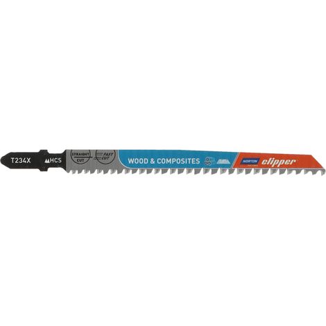 hojas de sierra de calar Norton t234x 8 12 TPI acero HCS 3 piezas (1/2)