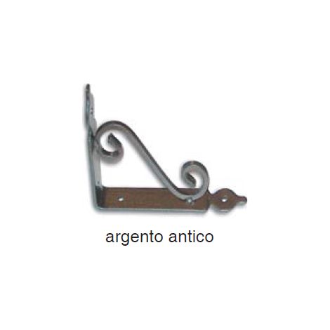 MASIDEF MENSOLA RUSTICA ELEGANTE ARGENTOANTICO 14X11CM