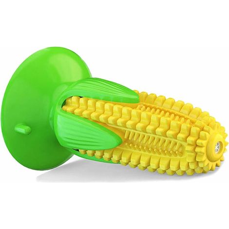 Dog Toothbrush, Dog Chew Toy, Chew Toy, Indestructible Dog Toy, Dog Toy, Dental Care, Natural Rubber Teeth Cleaning Stick (Yellow) (1/5)