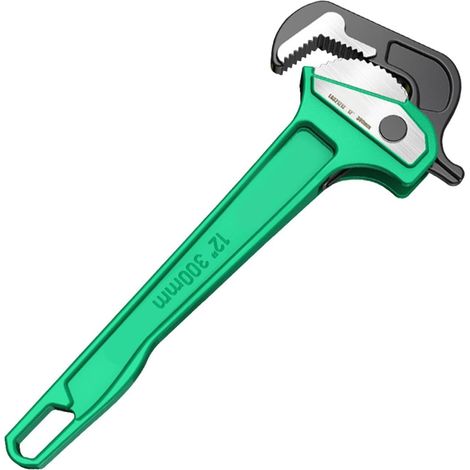 Clé à tuyau réglable, outil de lavabo plomberie robuste, clé multifonction pour réparation robinet vidange douche, WC, main mécanique l'entretien la maison et du garage - 12 inches