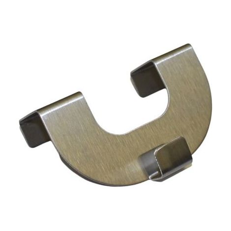 Fensterhaken Metall 4 cm U-Form 2-er Pack Gardinenhacken