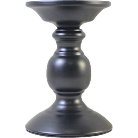 Bougeoirs Pilier en Métal Noir Candlestick, 2 Pièces Chandelier Rétro Ornement de Table Mariage, Centres Dîner Table de Décoration pour Fêtes, Noël, Saint-Valentin,Halloween