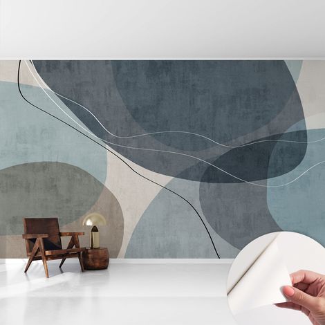 Carta da parati autoadesiva - Fotomurale adesivo - design elegante - stile moderno - Astrazione moderna 416x254 cm (1/5)