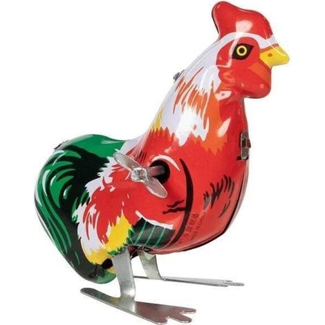 Gallo de Metal Retro Goki - Juguete y Decoración para Niños y Coleccionistas