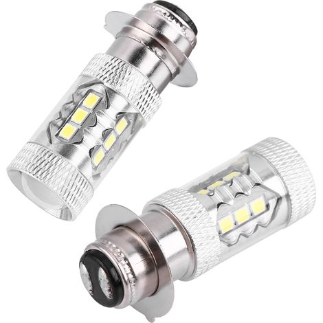 2 ampoules LED 80W super lumineuses pour moto, conversion phare blanc, pack de 2 (1/5)