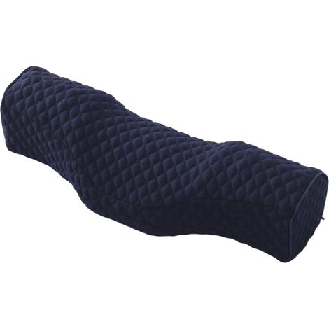 Oreiller cervical mémoire forme douce, housse amovible lavable, soulage jambes/dos (1/5)