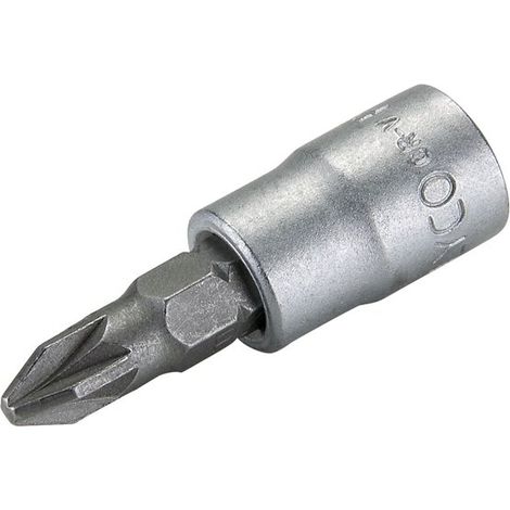 Vaso 1/4' con punta Pozidriv PZ1 ALYCO