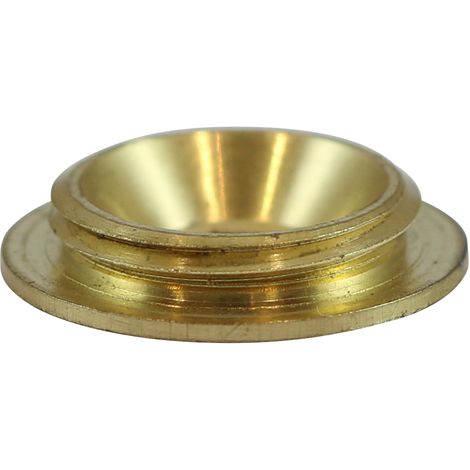 TIMCO Threaded Screw Caps Solid Brass Satin Brass - 12mm (1/4)